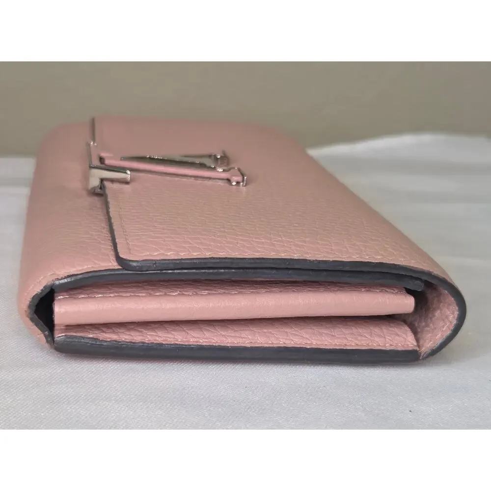 Louis Vuitton Pink Capucines Long Wallet Rose Poudre Taurillon Leather LV - Picture 14 of 15